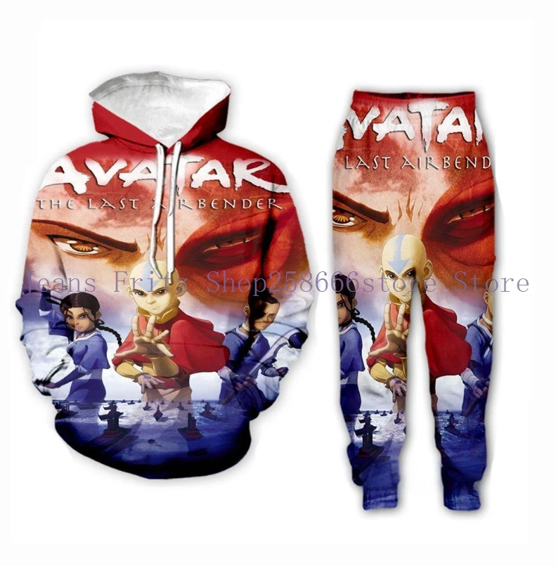 

Avatar The Last Airbender 3D Print Men's Women Tracksuit Sets Casual Hoodie+Pants 2pcs Sets Oversized Kids Two Piece Set