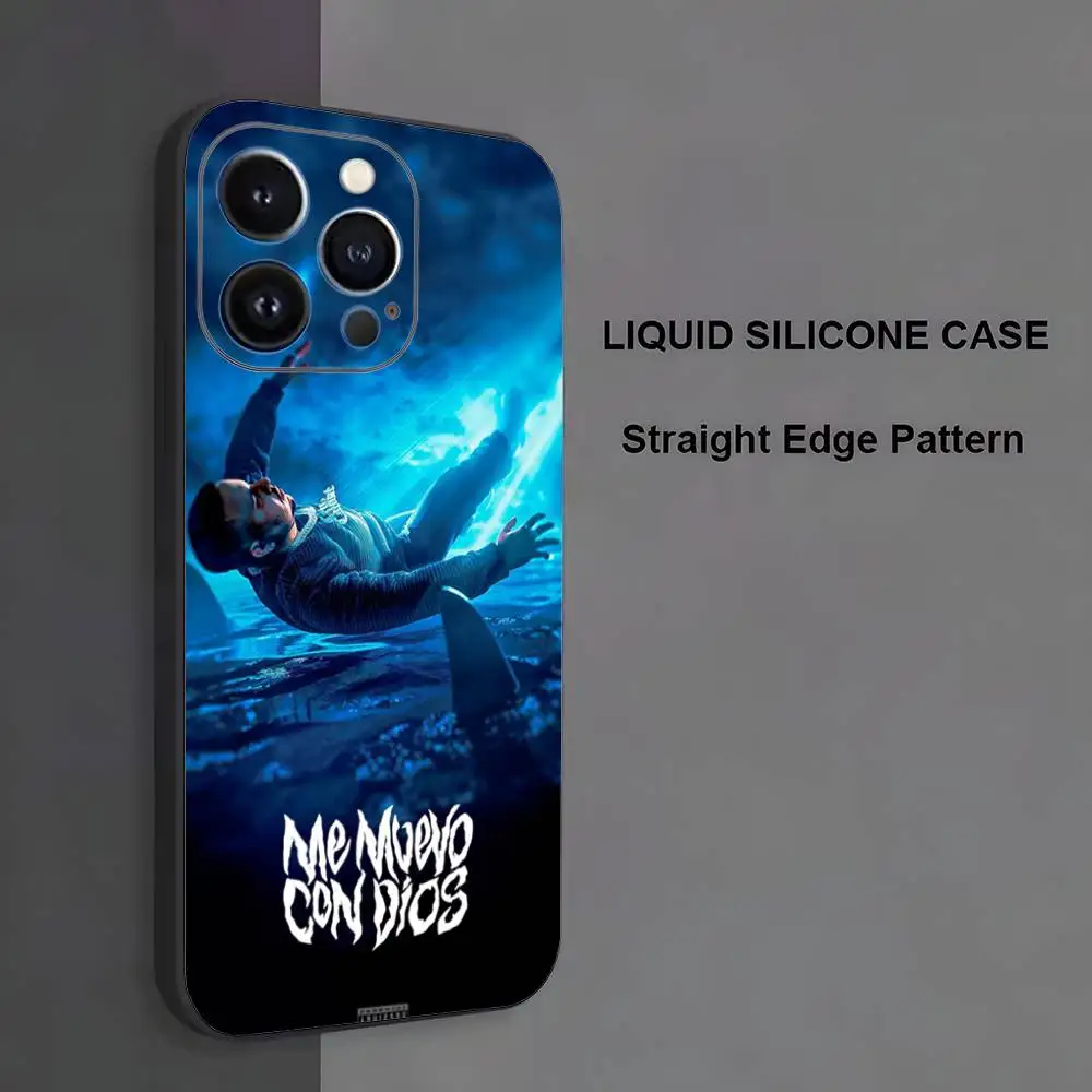 حافظة هاتف كروز كافوني مي مويفو كون ديوس لهاتف آيفون 17,16,15,14,13,12,11,Pro Max,XS,X,XR,SE,Mini,8,7,غطاء أسود من السيليكون الناعم