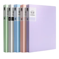 A4 File Folder Storage Organizer 30/40/60/80 Pages A4 Information Book Multi-layer Loose-leaf Folder Student Office File Book