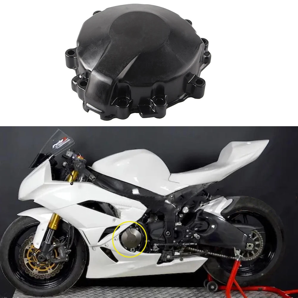 

Левая и правая сторона картера, слайдер статора, крышка двигателя, подходит для KAWASAKI Ninja ZX6R 2009 2010 2011, черный