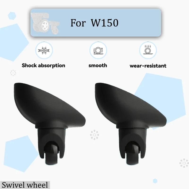 For W150 Silent 360° Rotating Luggage Wheel Replacement - Noise-Free Smooth Rolling Wheels For Suitcases