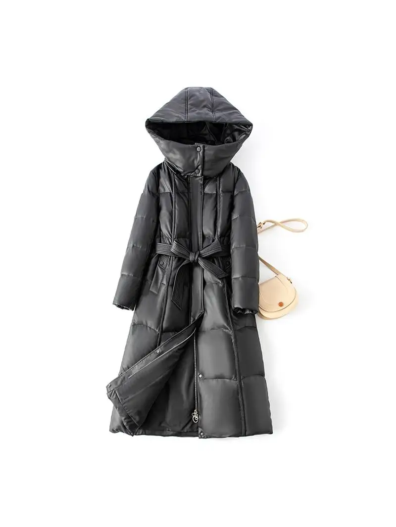 Real Leather eepskin Coat Women's Mid-Length 2025 New Sle Haifeng Fur Jaet Thiened Slim Fit Jaet with Zipper