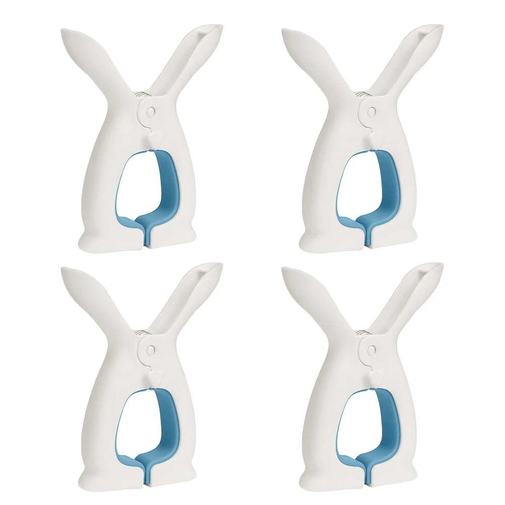 

4Pcs Reliable Plastic Clothes Clips Material Trace for Pants Leggings Skirts Jackets Laundry Towel Clips
