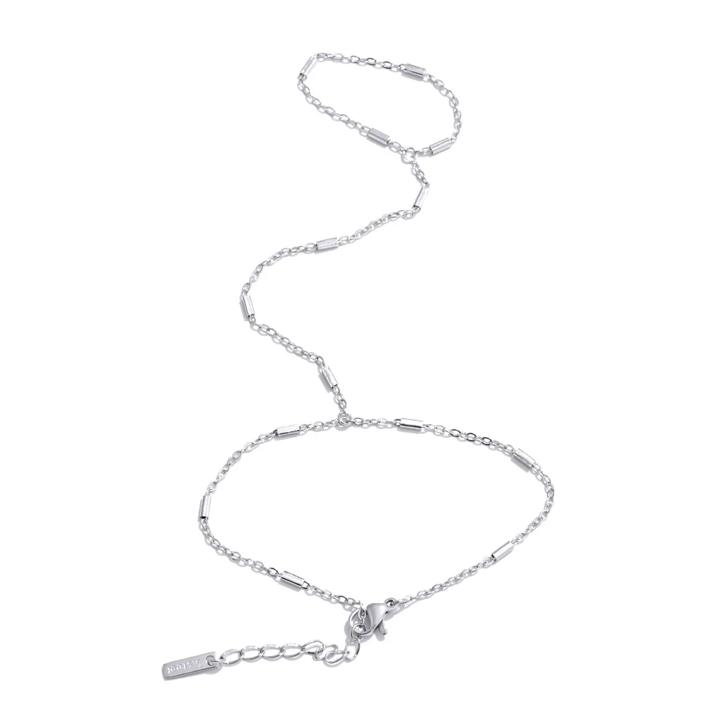 Yhpup Hot Stijl Zirconia Ronde Achterkant van de Hand Ketting Vinger Armband Roestvrij Staal Chique Mode-sieraden Groothandel 2025 Nieuw