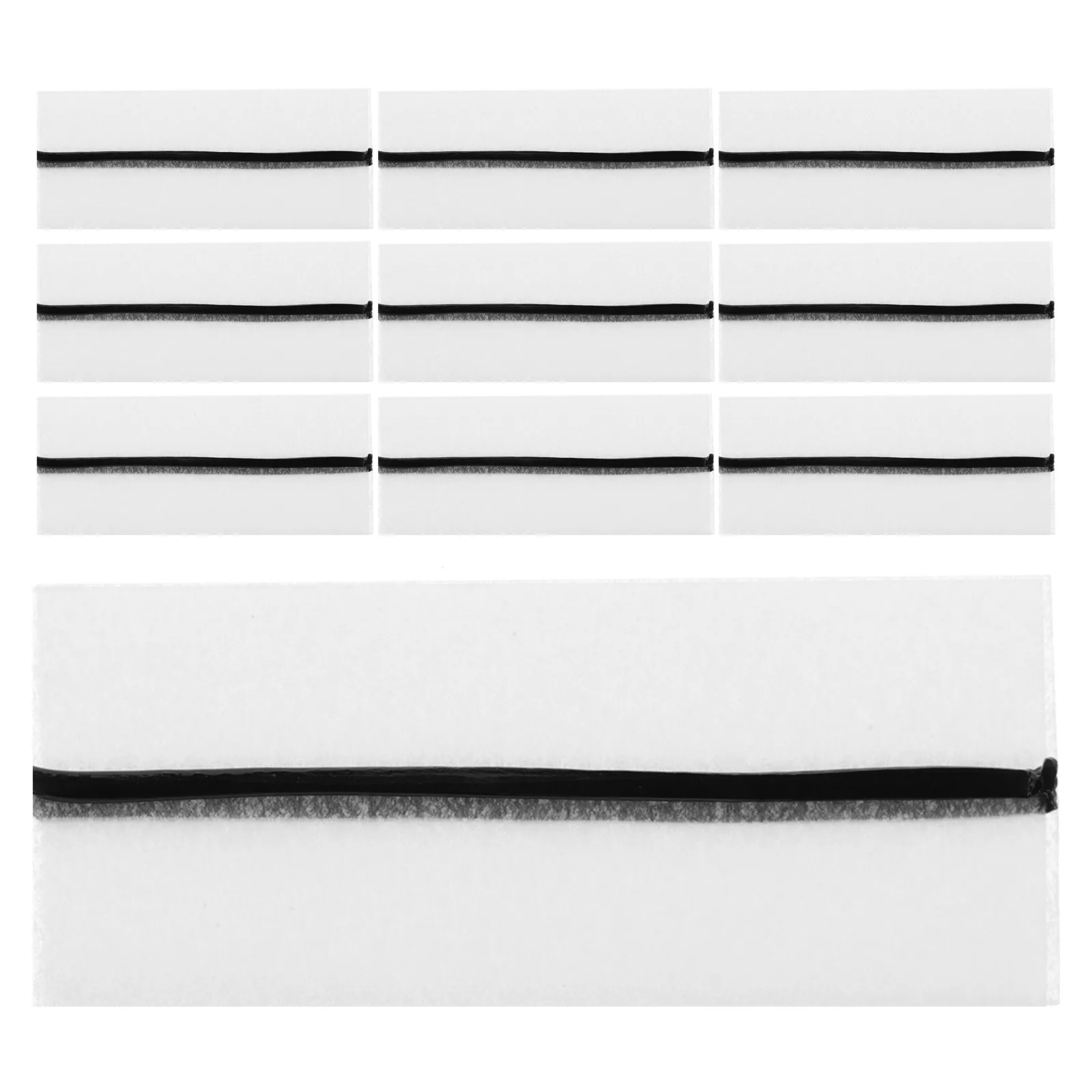 40 個のソフト自己粘着まつげストリップ、ライナー付き、自然な見た目の目元のための 5D 効果、混乱しない接着剤なし