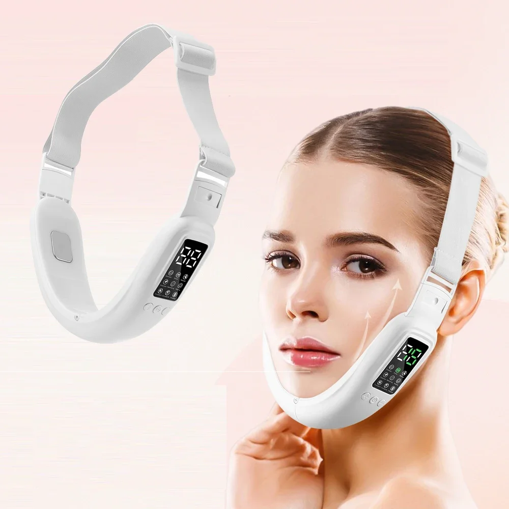 V Face Facial Lifting Machine Electric V-Line Up Lift Belt Face Massage Skin Lifting Firming Beauty Device Reduktor podwójnego podbródka