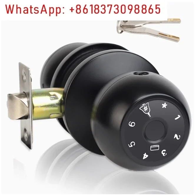 Fingerprint Soor Lock, 1 Count Smart Door Knob with APP/Keypad, Keyless Entry, Biometric Lock