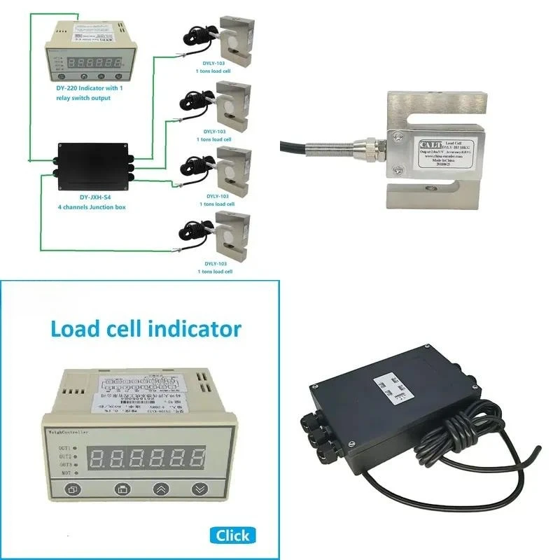 DYLY-103-10KG 20KG 30KG 100KG 200KG 500KG 1t S Load cell kit with display