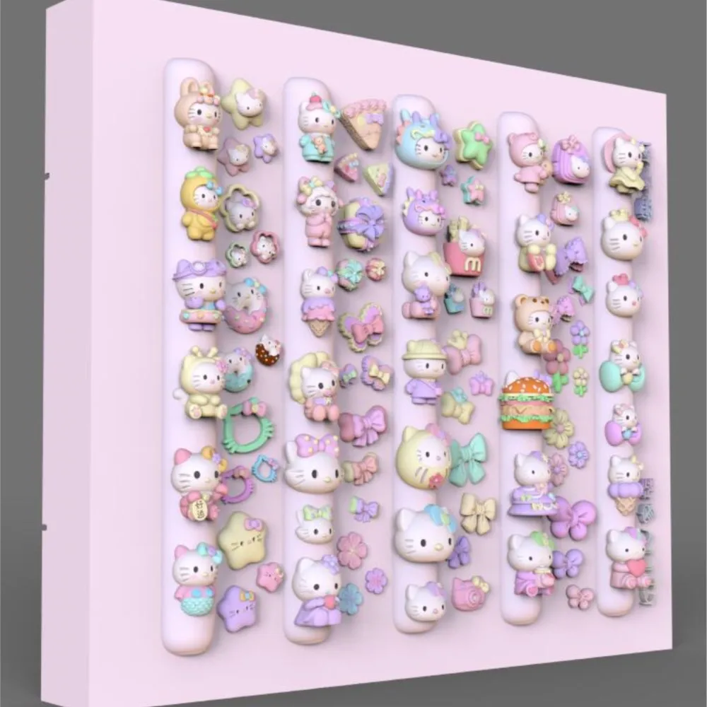 1 szt. Duża forma 3D do zdobienia paznokci Hello Kitty, urocza forma silikonowa z motywem kreskówkowego kotka i kokardki do żywicy, do manicure, tworzenia biżuterii DIY, szablon.