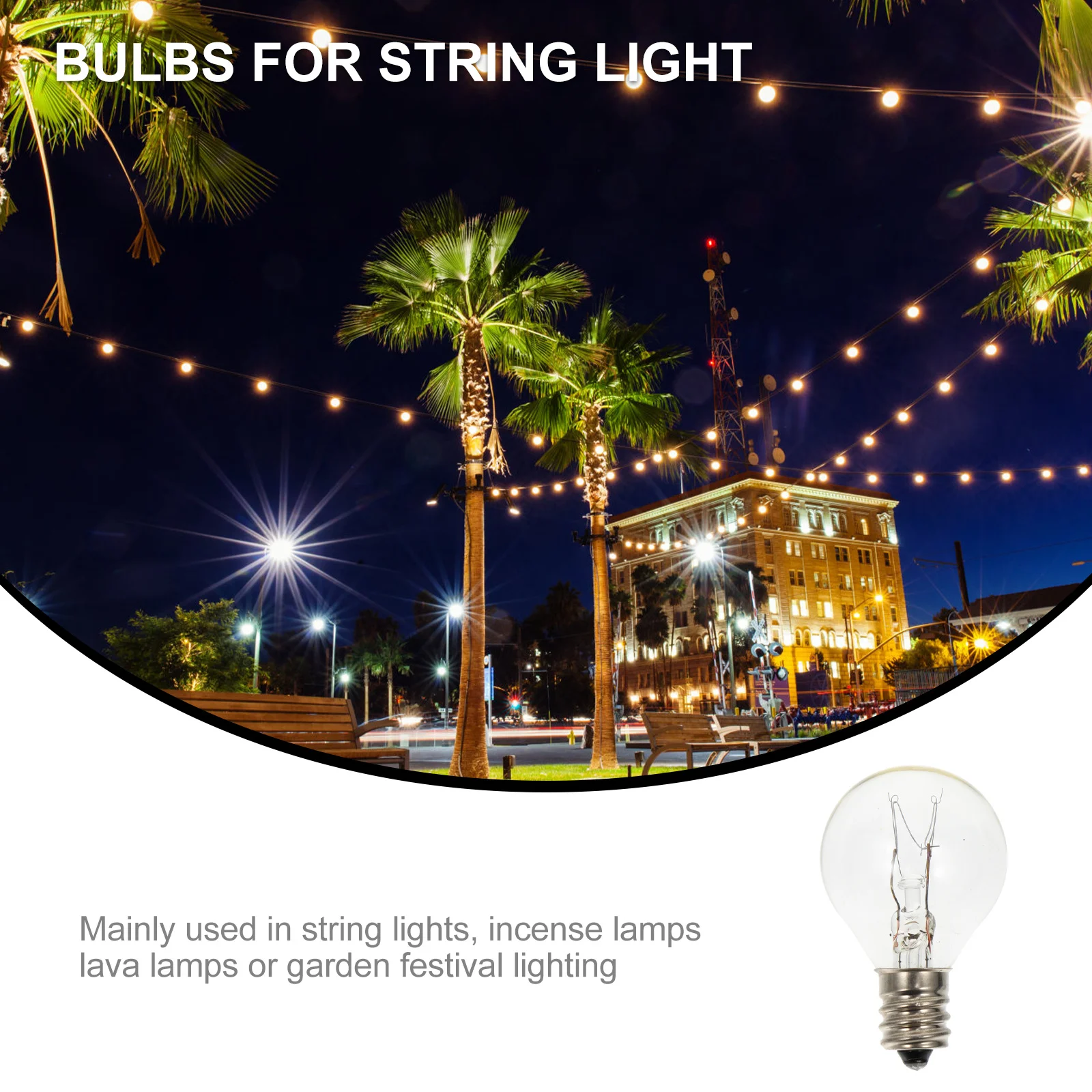 

6Pcs E12 Wax Diffuser Light Bulbs Clear Globe Replacement Lamps for Fragrance Wax Warmer Incense Lamp Heat Resistant Oven Lamp