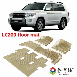 Use for Toyota Land Cruiser LC200 car carpet LC200 car floor foot mats right Full Set Fit For LC200 waterproof car floor mats