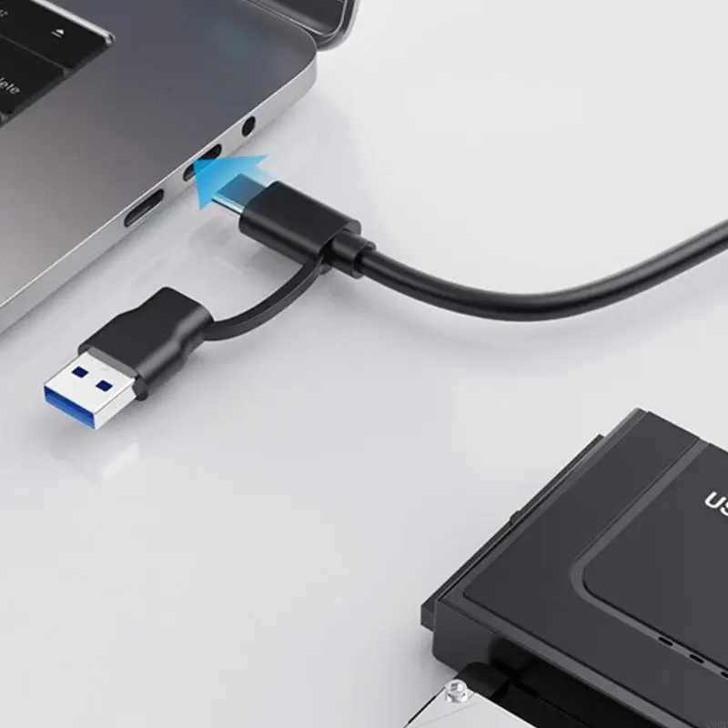 Adaptor Transfer Data Cepat C90F untuk IDE Modern Drive melalui USB3.0