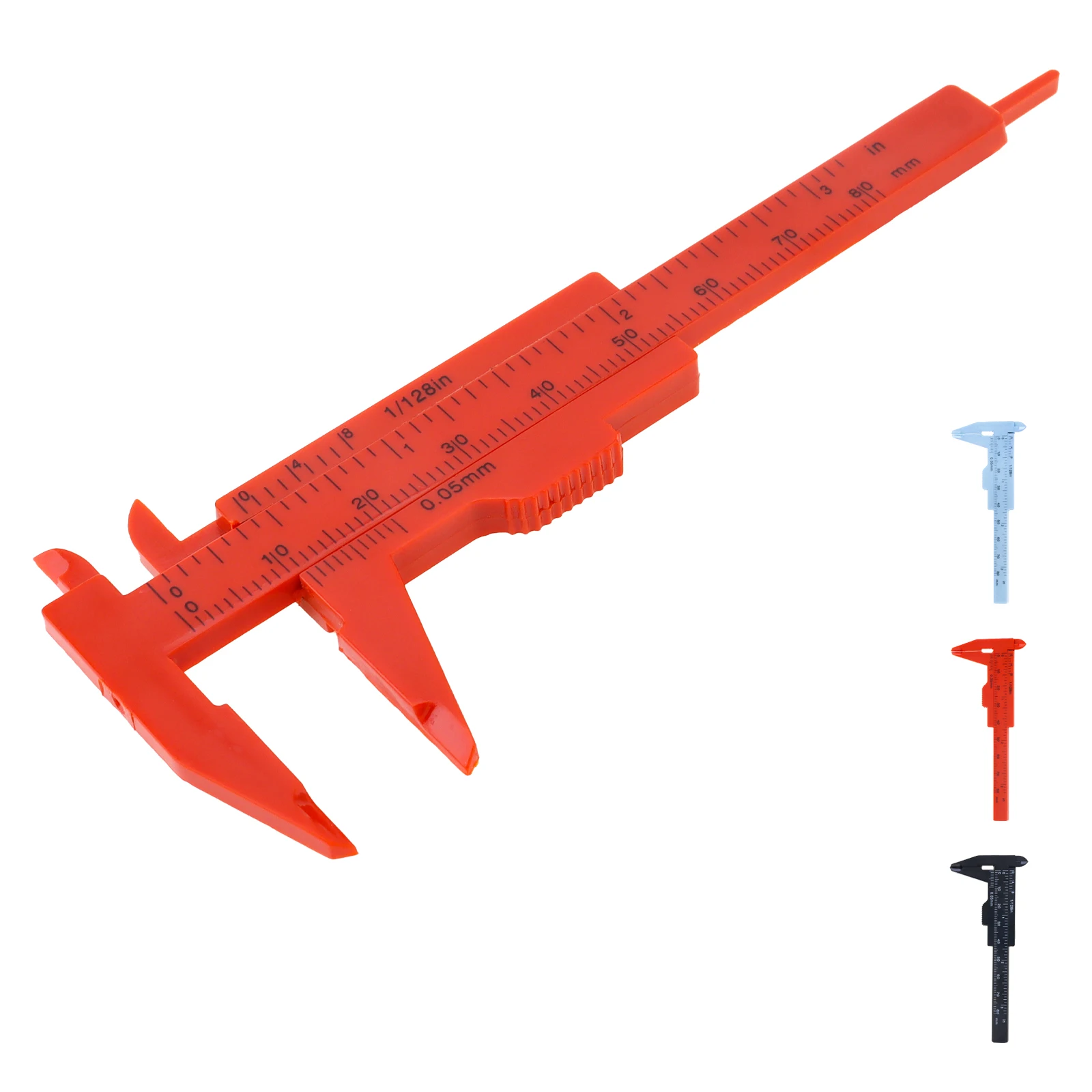 0-80 MM / 0-3 Inch Metric & Imperial Scale Plastic Vernier Caliper for Carpentry /Jewelry Measuring /Student, Mini Measuring Too