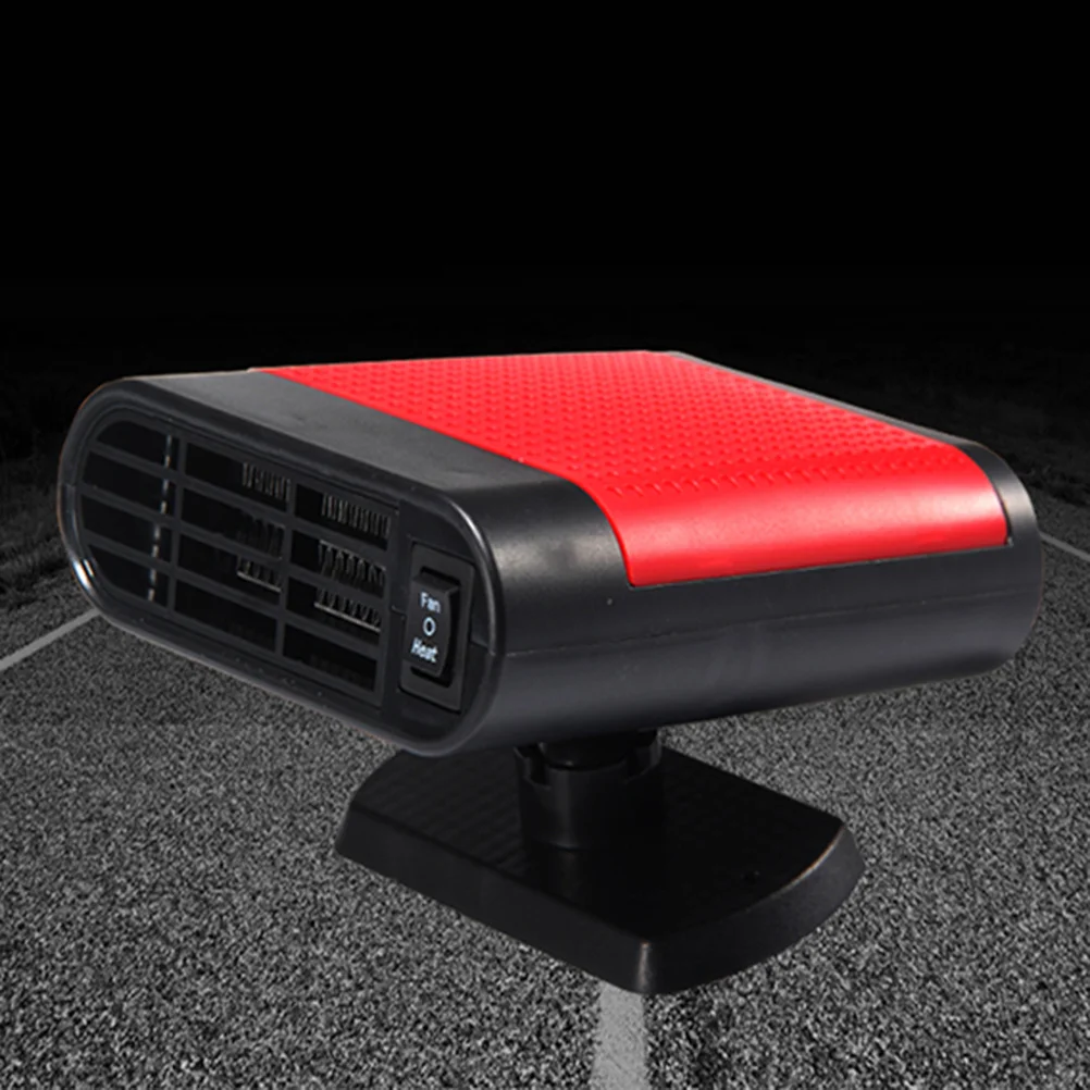 12V 車用ヒーターファン電気デフロスターデミスターフロントガラス用高速加熱曇り止めポータブル車両 DC 電源赤