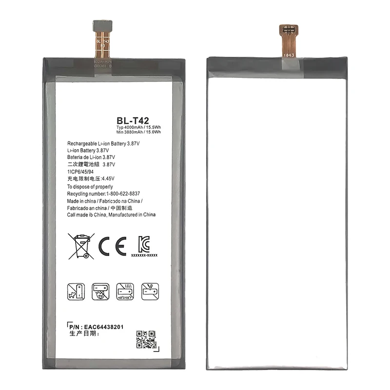 NUEVA Batería de Reemplazo BL-T42 4000mAh para LG V50 V 50 ThinQ 5G V50ThinQ LM-V500 V500N V500EM V500xm Baterías de Teléfono +Herramientas 2