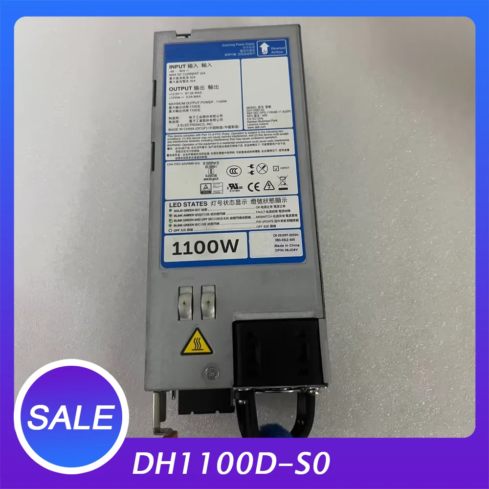 

R750 R7525 server DC power supply 1100W DH1100D-S0 Spare part number 06JD9Y