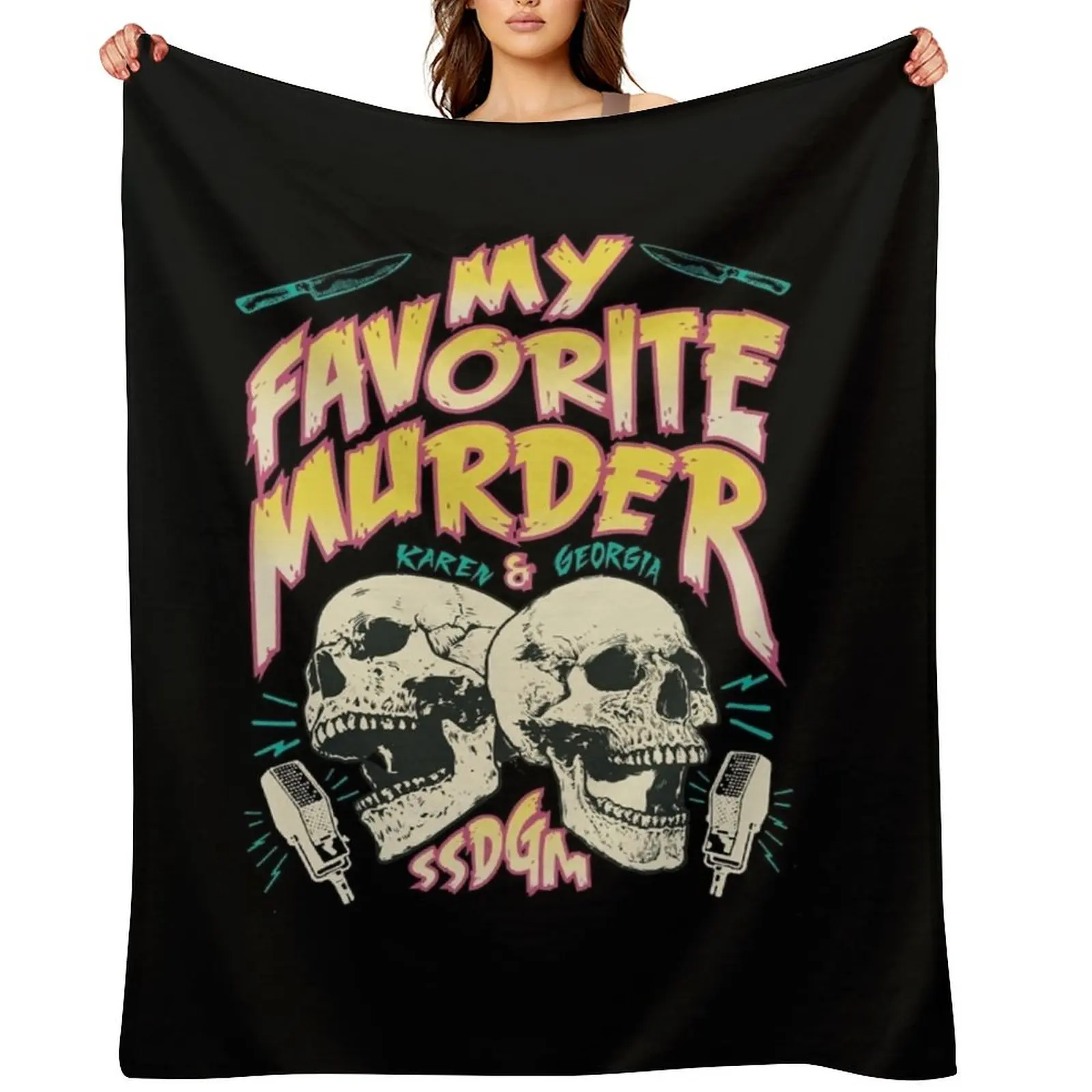 

My Favorite Mur_de_r Throw Blanket Blankets Sofas Of Decoration bed plaid Heavy christmas gifts Blankets