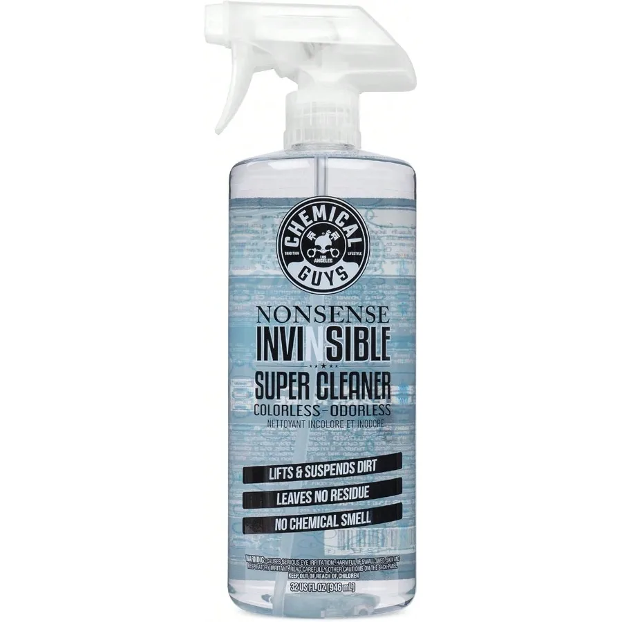 

Chemical Guys Nonsense Colorless andAmp; Odorless All Surface Cleaner - Clear, For Vinyl, Rubber, Plastic, Carpet, And Upholste