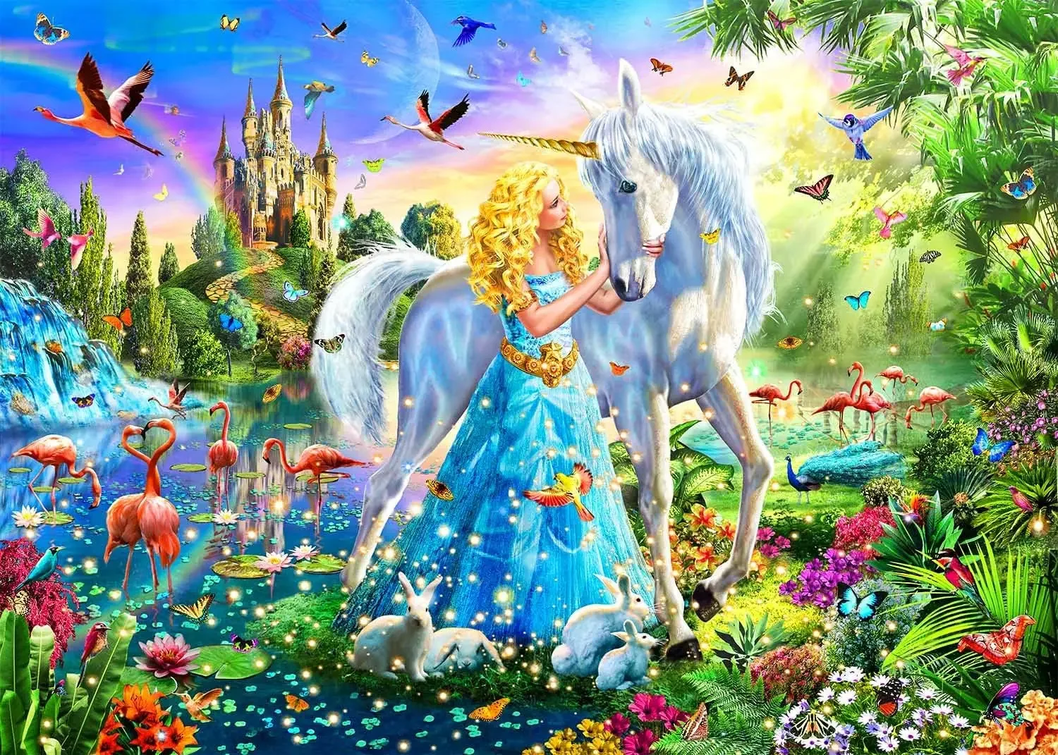 

Dream Castle 1000/500/300 Pcs Wooden Puzzle 75x50cm Jigsaw PuzzleBrain Teaser Toy for Adult Stress Relief Birthday Activity