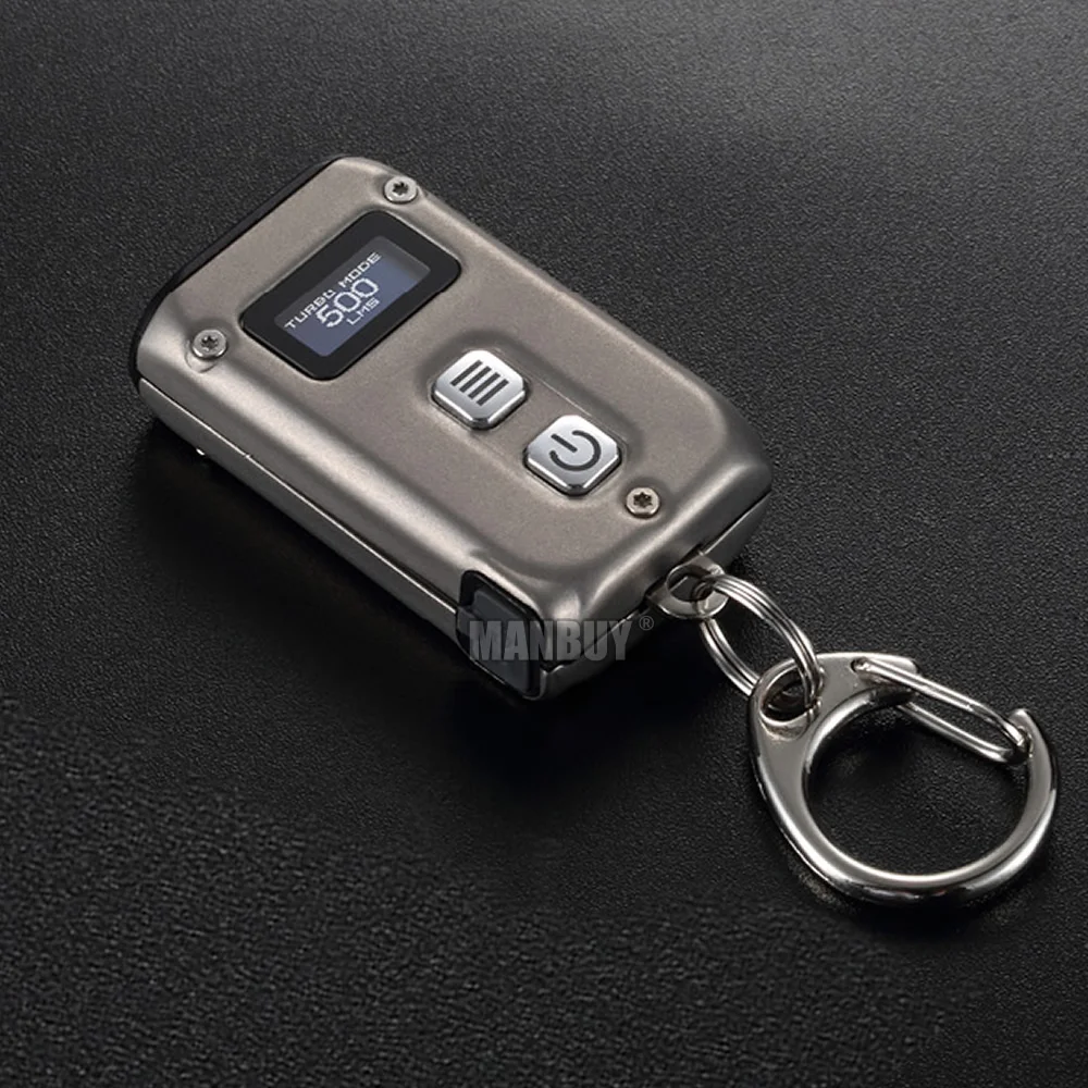 Imagem -06 - Titanium Dual-core Intelligent Keychain Light 500 Lumen Recarregável Mini Lanterna Led Bolso Diário Edc Nitecore-tini2ti