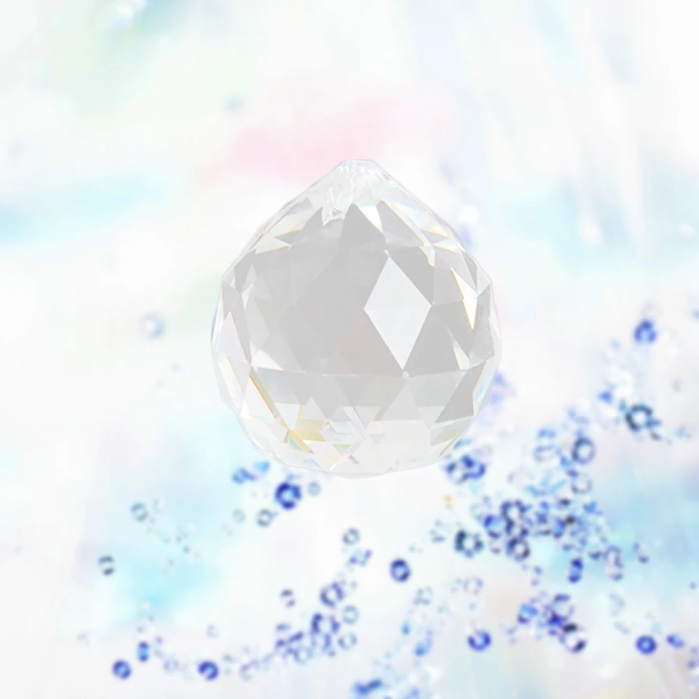 

20pcs 20Mm Crystal Chandelier Faceted Lighting Balls Clear Elegant Wedding Banquet Bedroom Foyer Dining Room Living Room Pendant