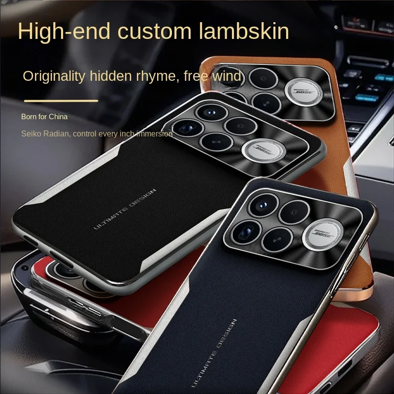 ل Redmi K90 K90 ProMax الكهربائي عادي الجلود اللون منعت حافة لينة شاملة للصدمات جراب هاتف #5