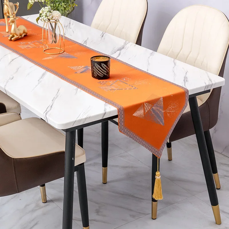 Living Room Decorative Tablecloth Family Dinner Table Runner Long Table Cloth Hotel Party Coffee Tables TV Cabinet Table Flag