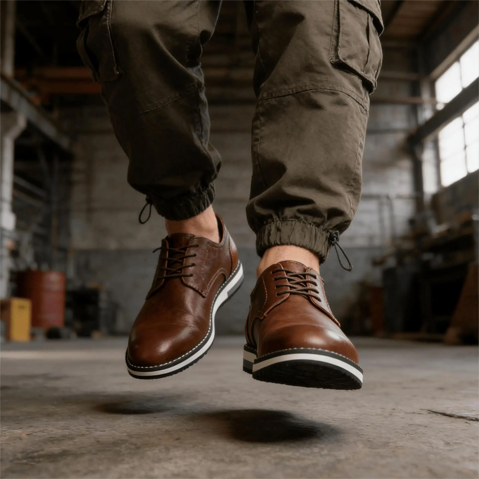 

Мужские кожаные туфли-дерби 2026: комфорт и мода от известного бренда