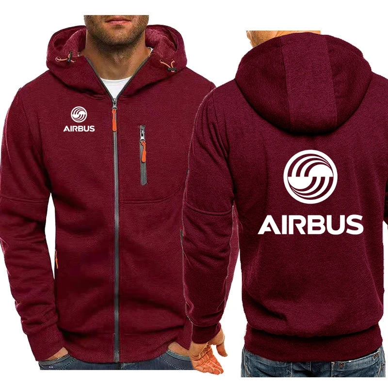 2024 airbus aviação airbusfan a320 vôo jaquetas masculinas hoodies casacos com zíper moletom masculino moda jaqueta roupas dos homens