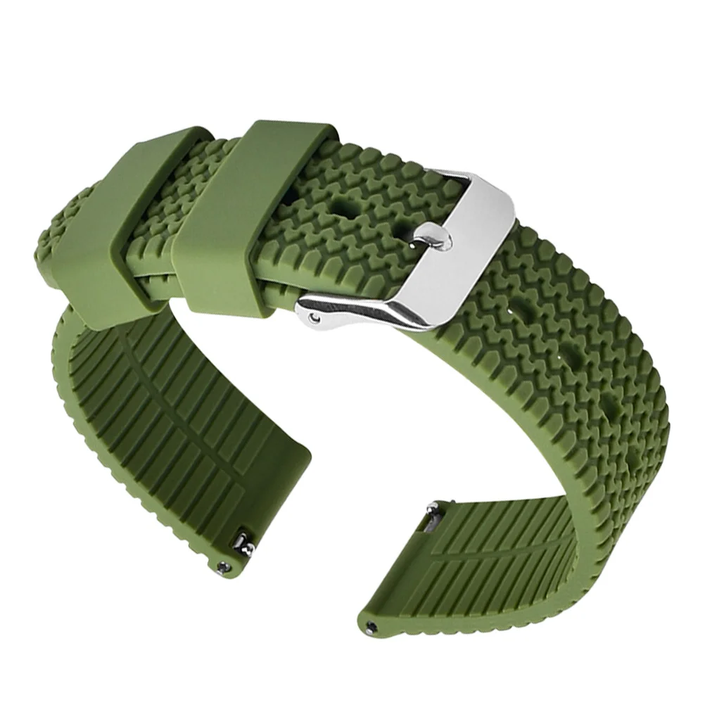 

1pc Silicone Watch Band Durable Premium Comfortable Strap For Smartwatch Adjustable Wristband Practical Watch Accessories