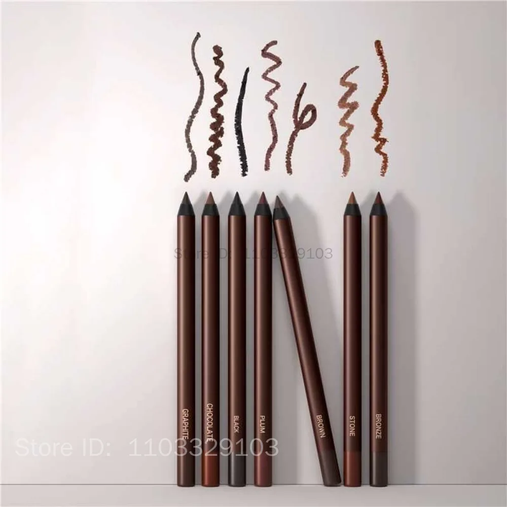 อายไลเนอร์กันน้ําสีน้ําตาล Smooth Matte Eye Liner Long Lasting Non Smudging สูงสีดินสอเขียนคิ้ว Punk Eye แต่งหน้า