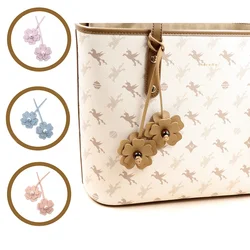 1piece New product Flower Inspired Double Faces Leather Purse Charm & Keychain Bag Accessories High Quality
