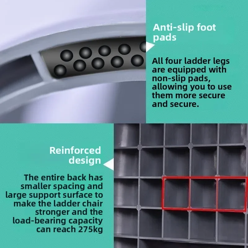 Car Wash Stool Two-step Ladder Car Cleaning Thickened Househol/d Stool Plastic Ladder Climbing Stool
