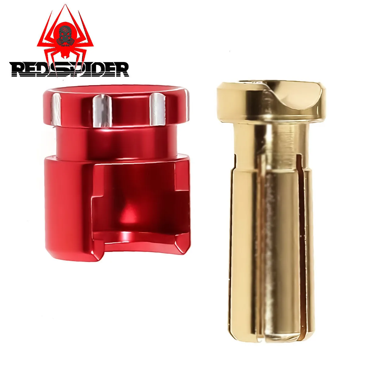 RS Red Spider Flat Run Climbing Model Car Battery Banana Head Grignard Battery Modified 90 Degree Outlet Plug