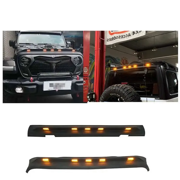 Spedking 2018+ Hot Sale 4x4 auto tuning accessories Front and rear gravel block with light for JEEP WRANGLER  JL