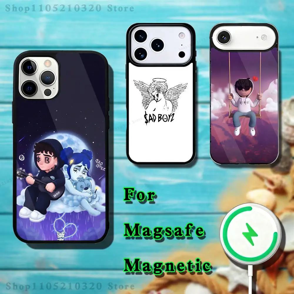 

Sad Boyz J-Junior H Phone Case For iPhone 17,16,15,14,13,12,11,Pro,Max,Plus,Mini,SE4,E Magnetic Magsafe Wireless Charging