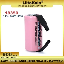 1-20PCS Liitokala ICR 18350 900mAh power rechargeable lithium battery 3.7V 8A power for electrical tools flashlight+DIY