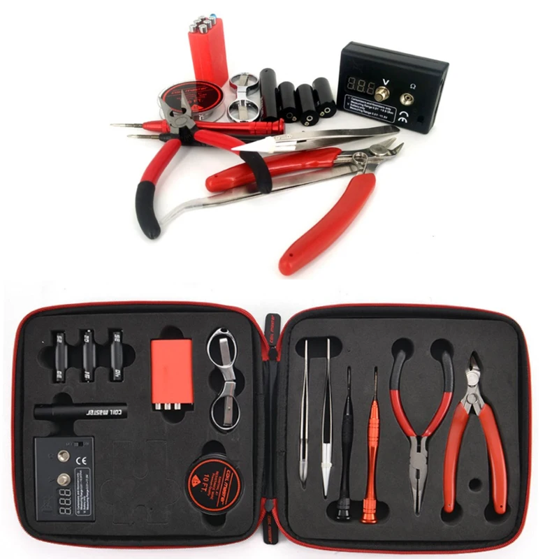 

Coil Master DIY Kit E-Cigarette DIY Tool Kit E-Cig Accessories Tool All-in-one Vape Device Rebuild RDA RDTA RTA Tank Atomizer