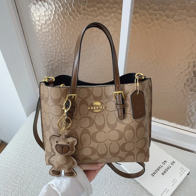 Bolso Bandolera Chic Minimalista Estilo París para Mujer con Diseño Vintage, Cuero PU y Logotipo con Letras