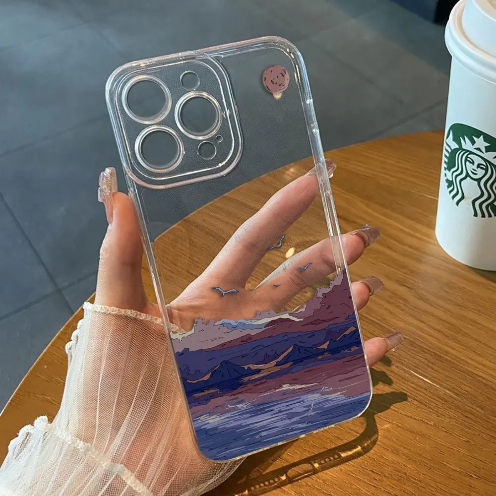

Sunset Scenery Girl Phone Case For Infinix TECNO POVA 2 3 4 5 SMART 6 7 8 NOTE 10 11 12 G96 30 30I 40 50 CAMON 19 20 Clear Case
