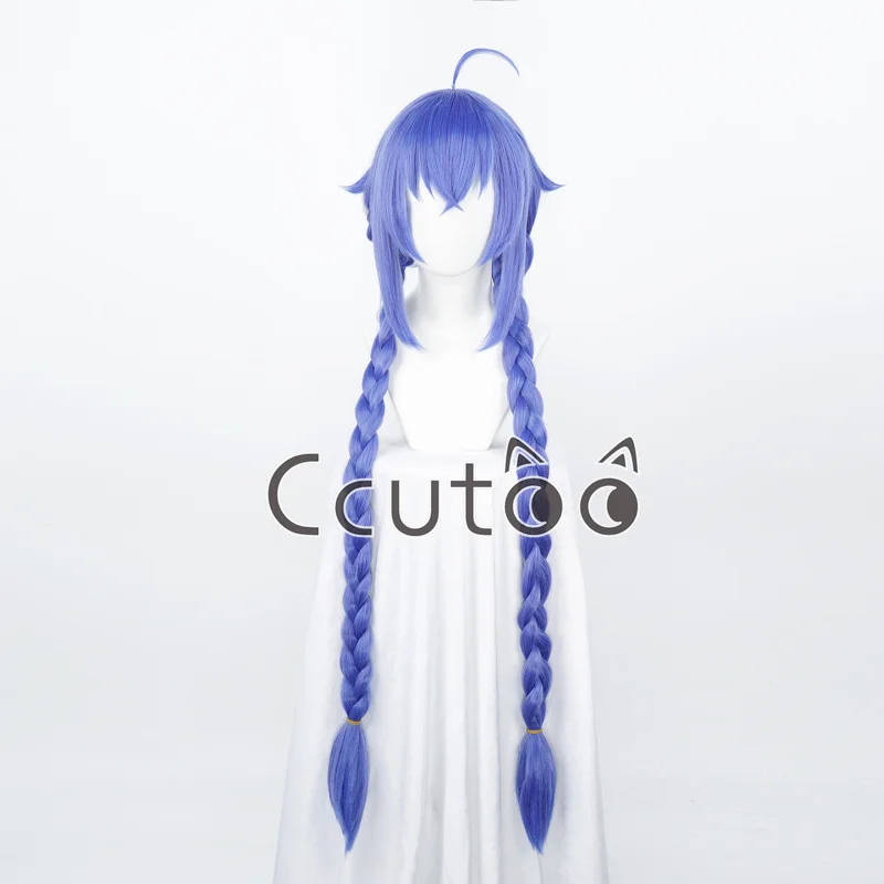 

Anime Roxy Migurdia Cosplay Wig 110cm Blue Purple Braided Pigtail Heat Resistant Synthetic Hair Halloween Party Wigs