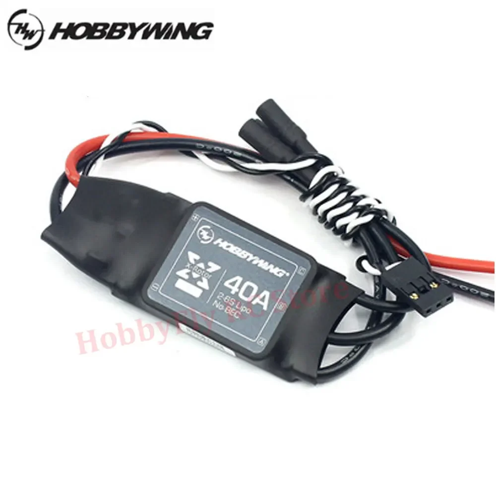 Hobbywing xrotor 20a 40a esc sem escova 2-6s sem bec controlador de velocidade xrootor de alta atualização para rc fpv avião uav drone quadcopter