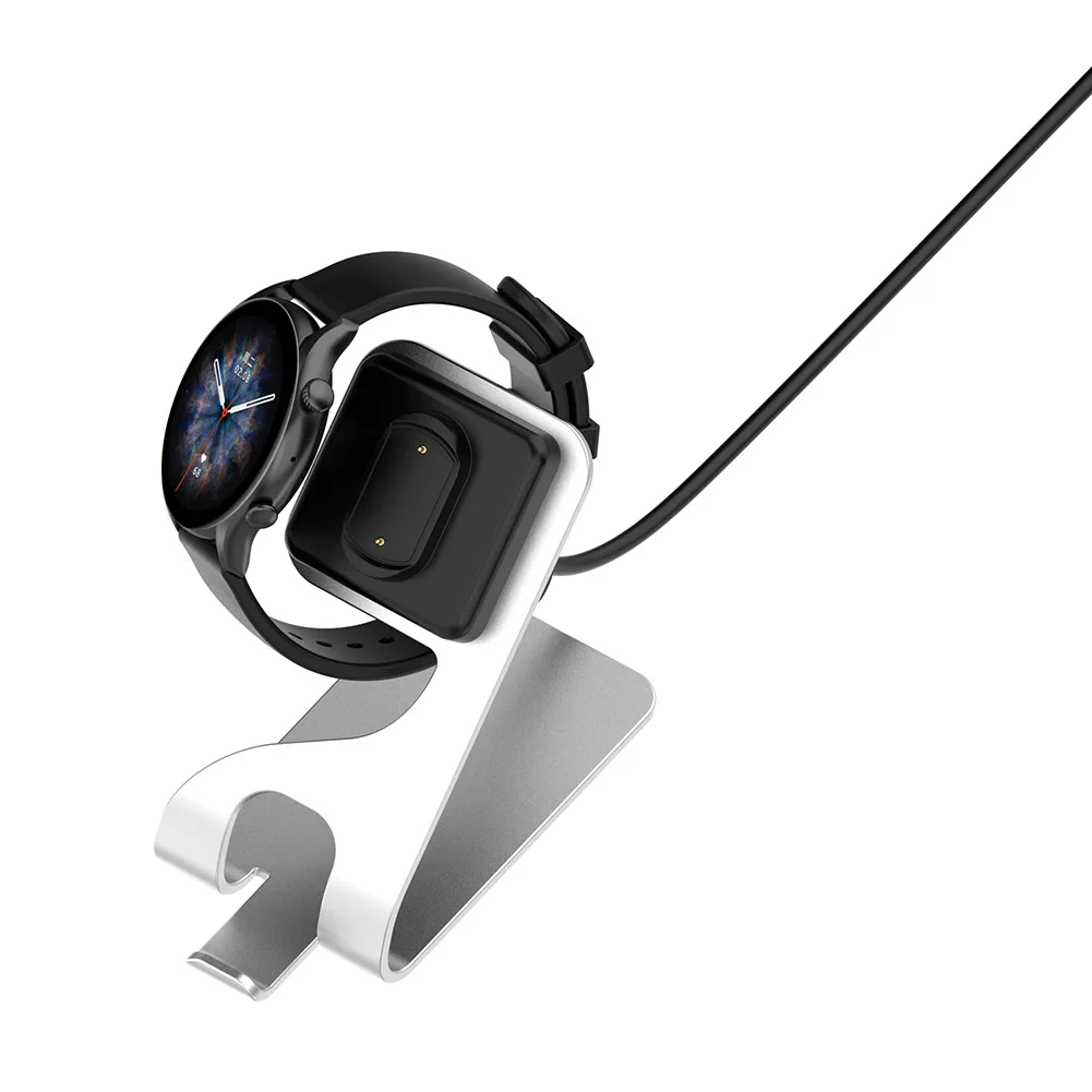 Estação de carregamento para amazfit t-rex/t-rex2/gts3 ultra, suporte de carregamento rápido, cabo do carregador usb