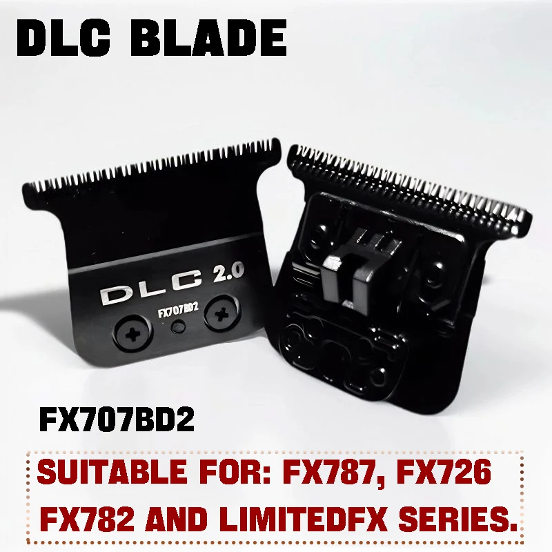 FX707 Blade Suitable For BAB PRO Trimmer Original Replacement Titanium Coated Blade For FX787 FX726 FX787Z DLC Carbon Steel