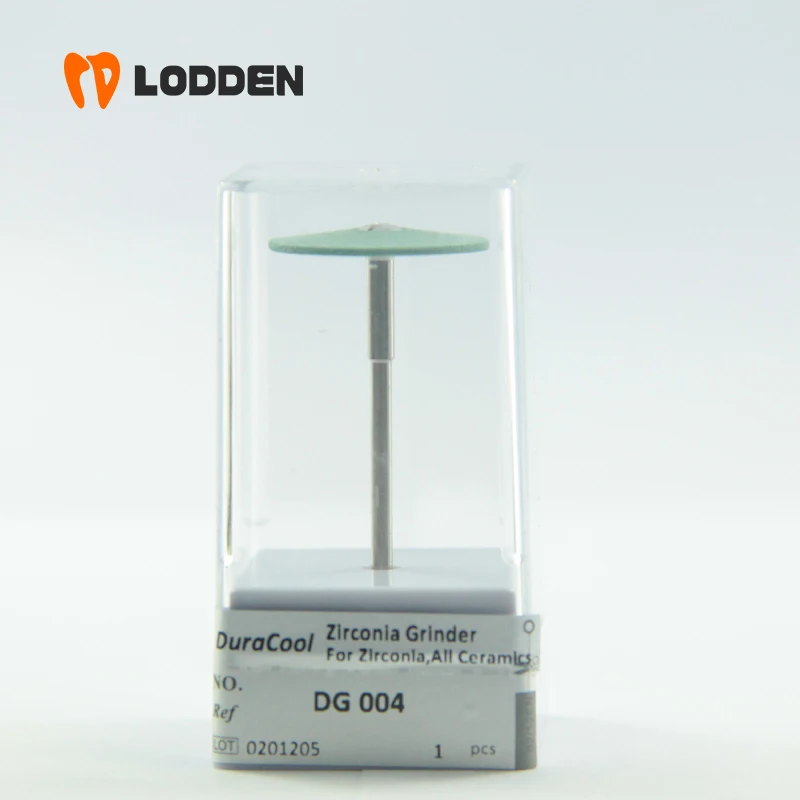 LODDEN 1pcs Dental Medium Green Diamond Stones for Zirconia Ceramic DG001 DG010 DG006 Polishing Bur Dentistry Lab Grinding Tools