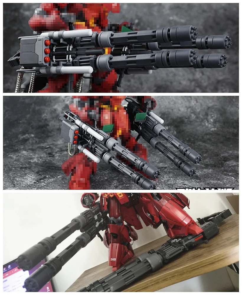 WZZX model GATLING GUNS Expansion Backpack for MG 1/100 Sazabi Unicorn Wing V model DW002