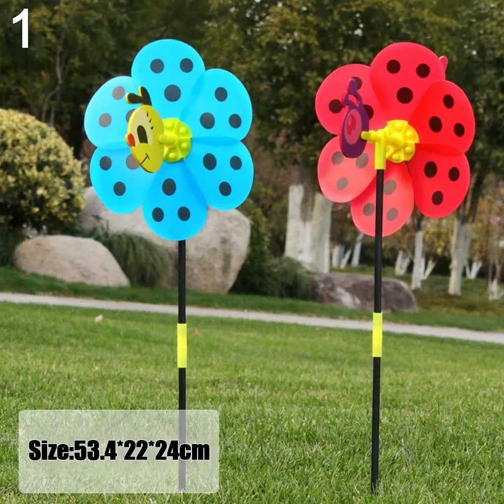 Cartoon Bambini Giocattoli Giocattoli per bambini Girandole a vento fai da te Girasole colorato Mulini a vento Layout Girandole Giocattoli Girandole in plastica