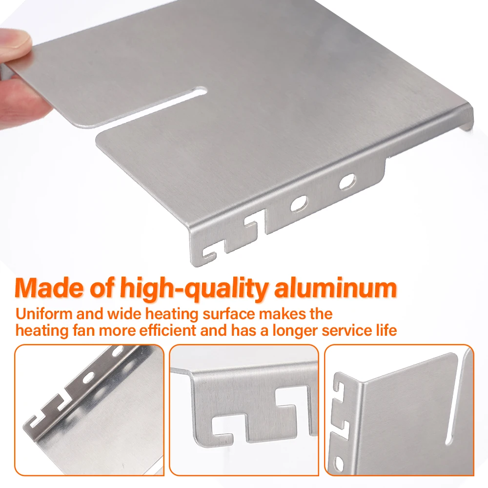 Multi-Functional Fireplace Heat Insulation Plate Bracket Electric Stove Fireplace Fan Accessories For Home Ice Fishing Outdoors