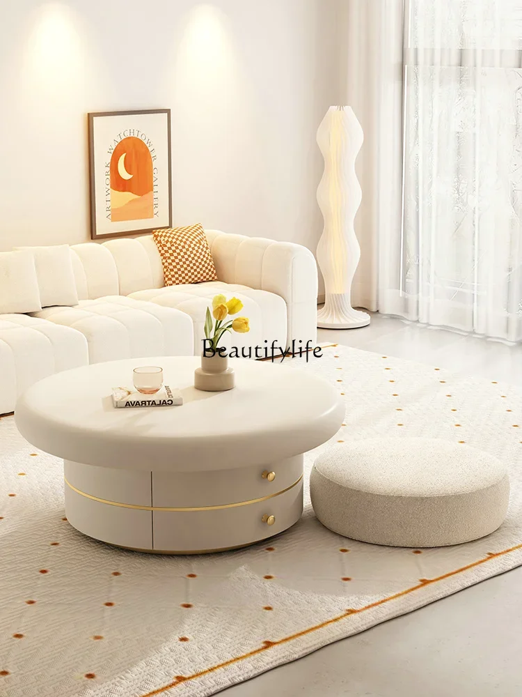 FG28Cream สไตล์รอบชาตารางขนาดเล็ก Apartment Home โมเดิร์น Minimalist ชาตาราง