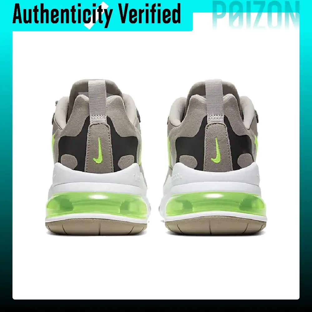 Nike Air Max 270 Running Shoes Unisex Low Top White/Metallic Silver/Electric Green CQ4598-231 - view 6